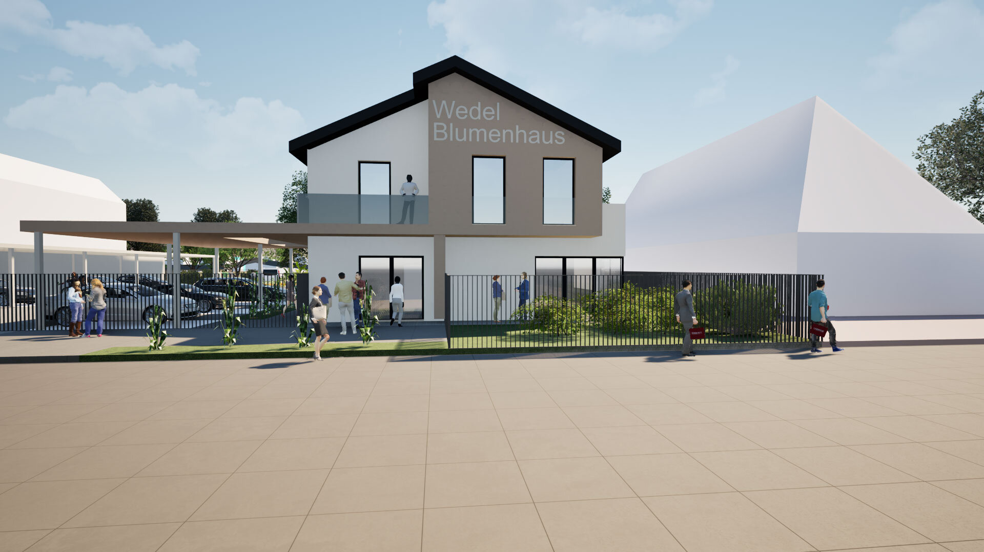 Friedhofsgärtnerei mit Penthouse-Wohnung